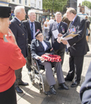 John Hudson, Ian Durrant, David Hambidge & Pat Constance, get the low down from Jeremy Field MBE, Chairman of Lincoln RBL